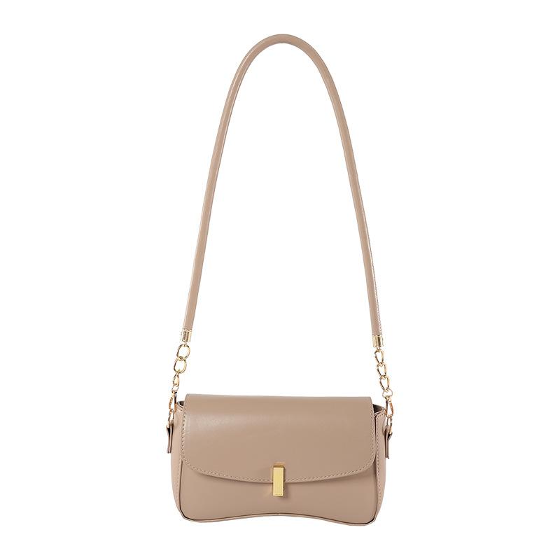 

Underarm bag women s 2024 new texture retro niche design shoulder messenger bag solid color women s small square bag хакі