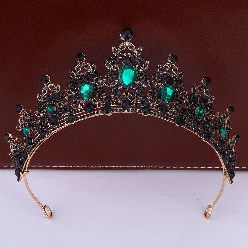 Bridal Crown Headdress Luxury Queen Hairband Wedding Alloy Rhinestone Hair Accessory Crown