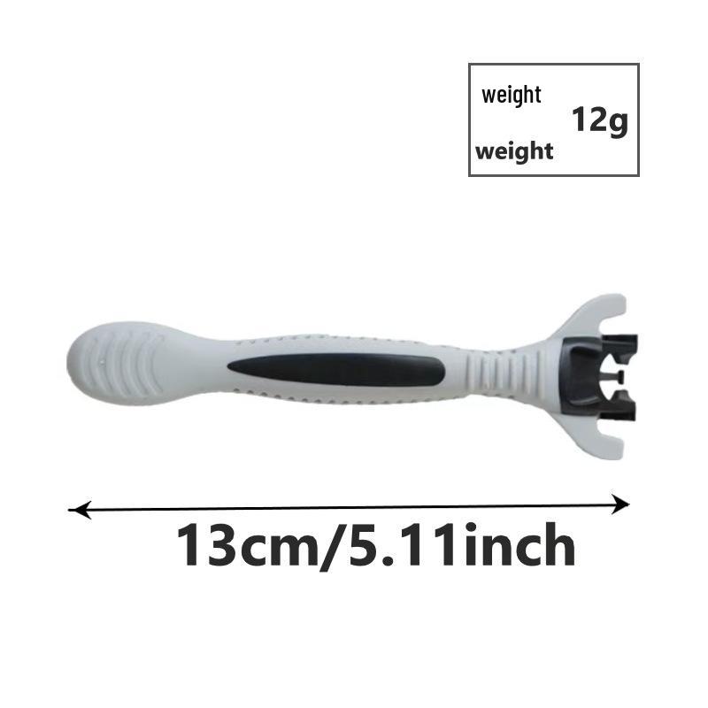 6-Blade Beard Razor: Classic Design Men s Shaver with Replaceable Head