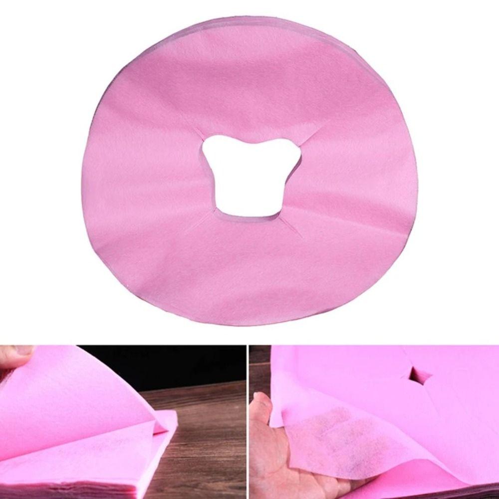 100Pcs Makeup Tool Massage Table Sheets Headrest Pads Face Pillow Cover  for Women Spa