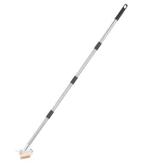

Weed Eater Crack Cleaner Manual Crevice Weeding Tool with Stainless Steel Handle Adjustable Height Moss Remover Brush
