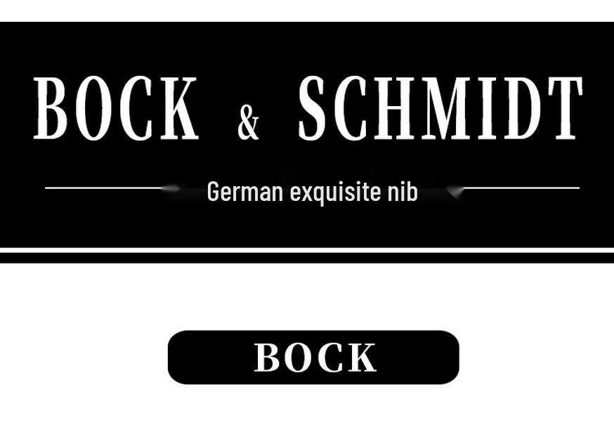 German SCHMIDT Bock Gold-Plated Silver Nib Fountain Pen Set FH241/FH452