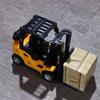 Toy Car  Model Forklift Friction Toy Vehicle Construction Pallet Interactive Toy Die-Cast Model