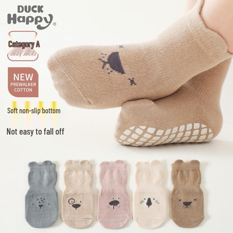 2025 Breathable Anti-Slip Cotton Baby Socks for Toddlers - Indoor & Trampoline Use, Autumn/Winter