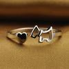Temperament, Damen Pony Schmuck Offener Ring Schwanzring Koreanische Ausgabe Modeschmuck Versilberter Schmuck