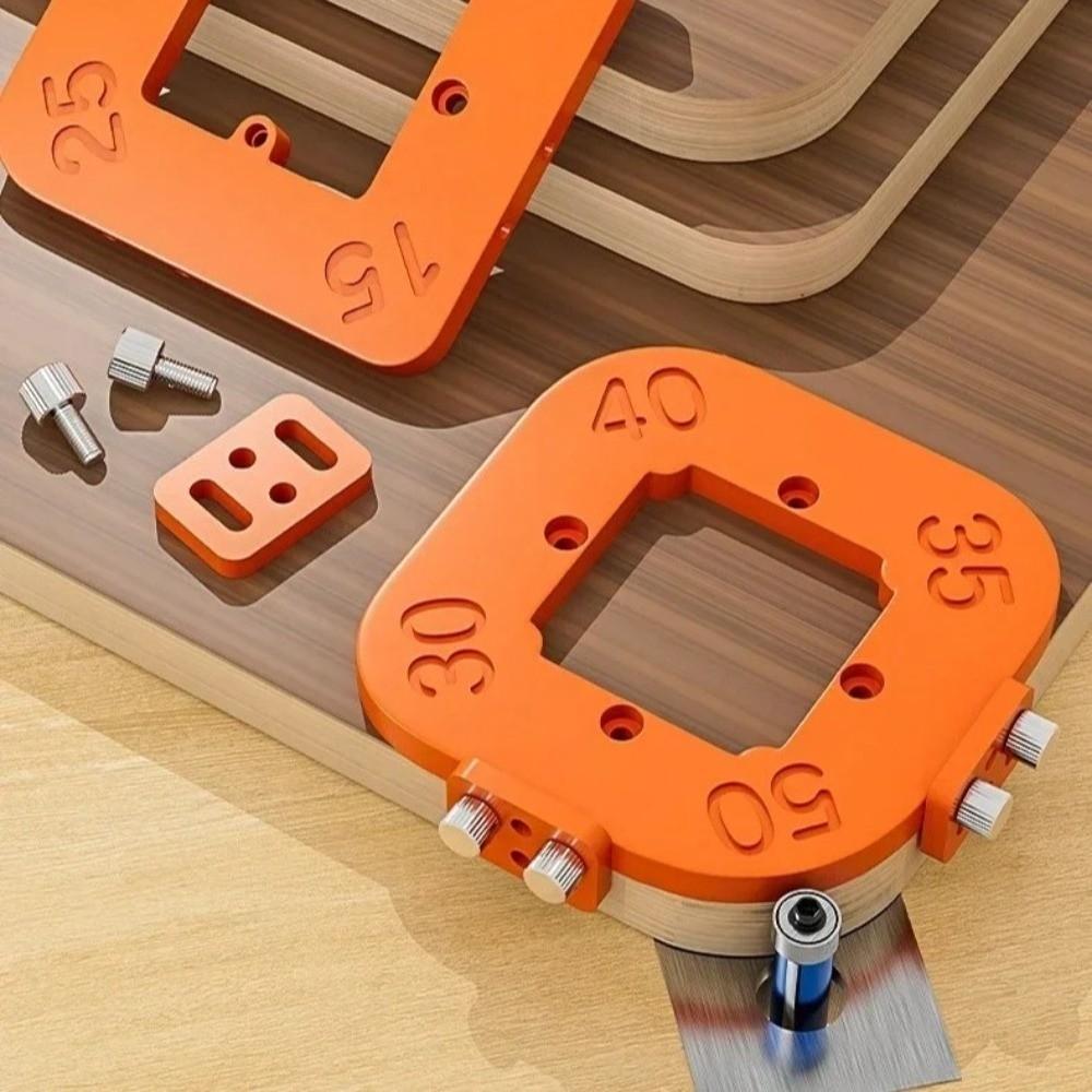 4 in 1 Arc Angle Positioning Template R10 To R50 Woodworking Jig  Positioning Bit