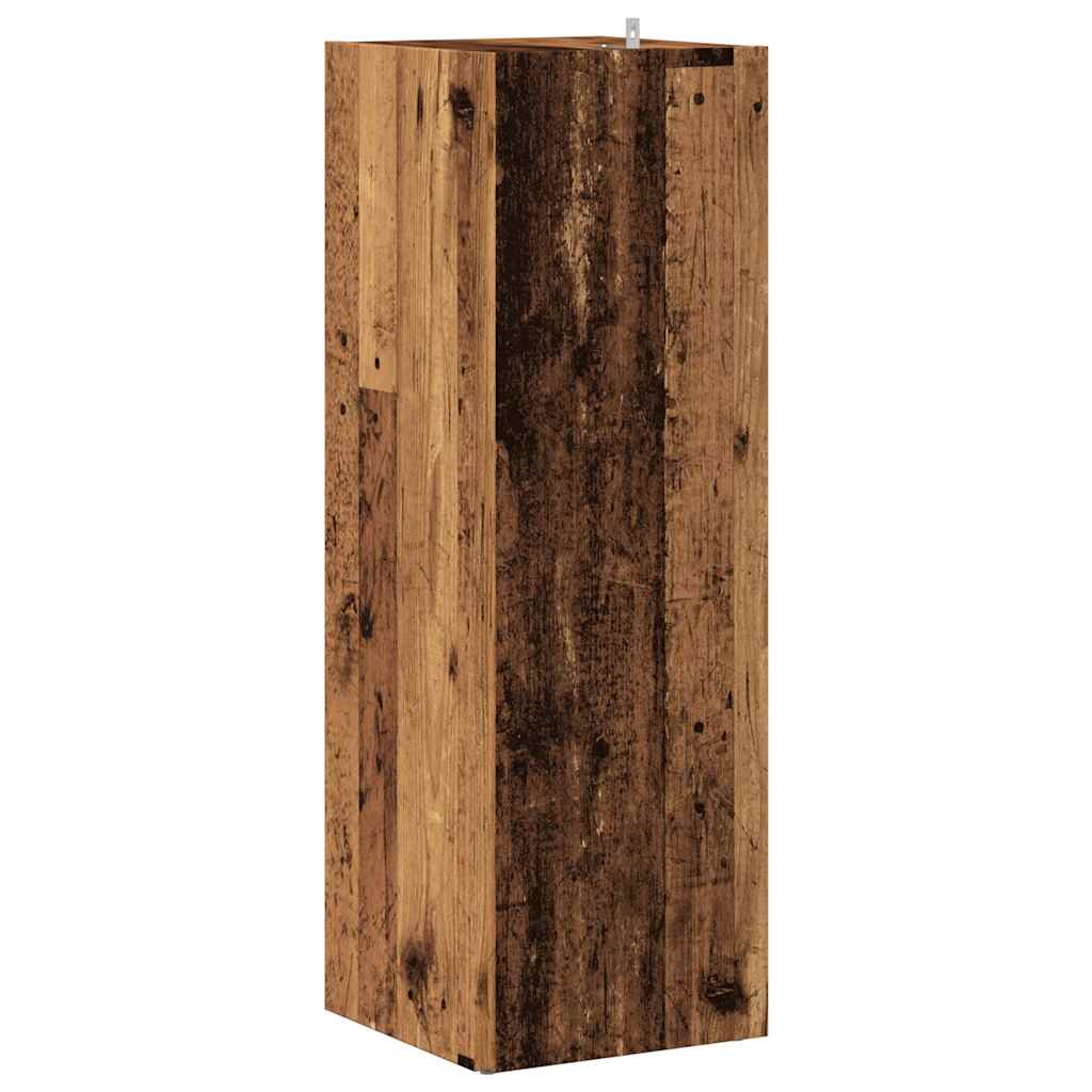 Corner Shelf Vintage Wood Look 33 X 33 X 100 Cm Engineered Wood
