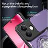 360° Ring Kickstand Phone Case with Slide CameraCover For vivo Y400 Pro Y39 Y31 Y300 Y29s Y29 Y04 V60 Lite V60e V50 T4x iQOO Z10