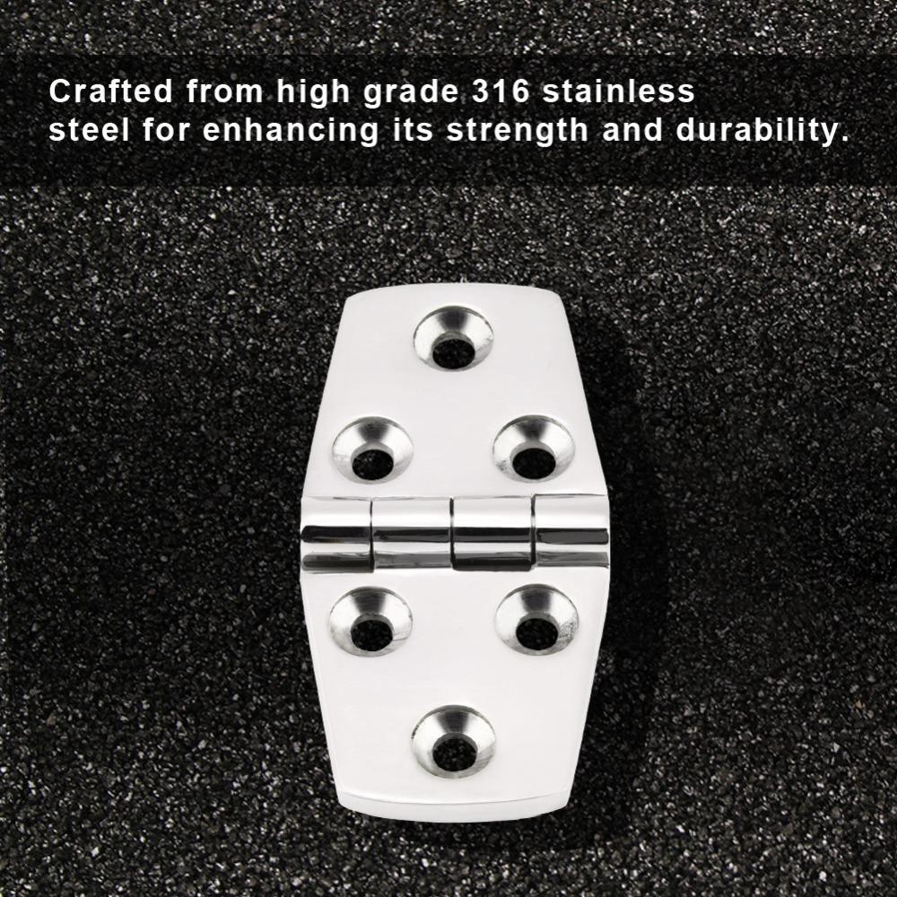 76 * 38mm/102*38mm Marine Boat Cabin Door 316 Stainless Steel Flush Door Hinge  Marine Lids
