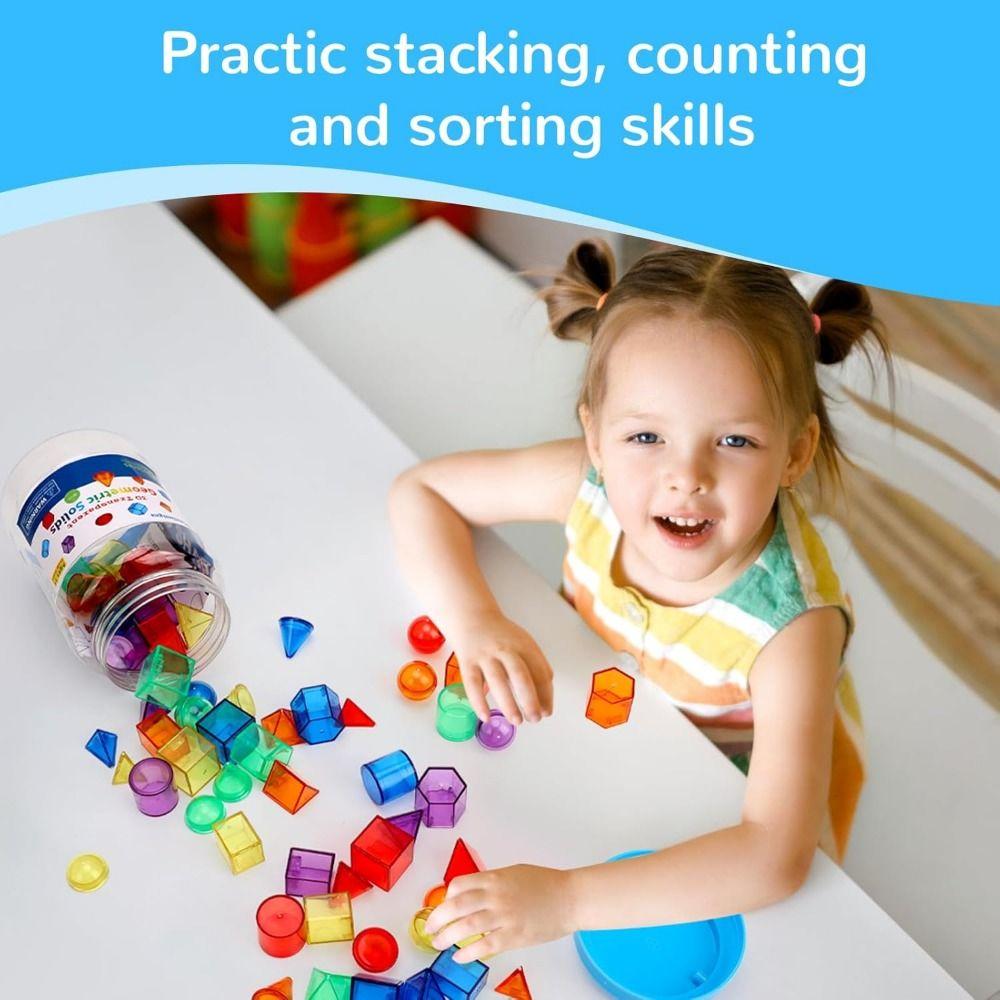 Translucent Montessori Table Toys 3D Sensory Learning Toy Kid Montessori Toy  Education Resources