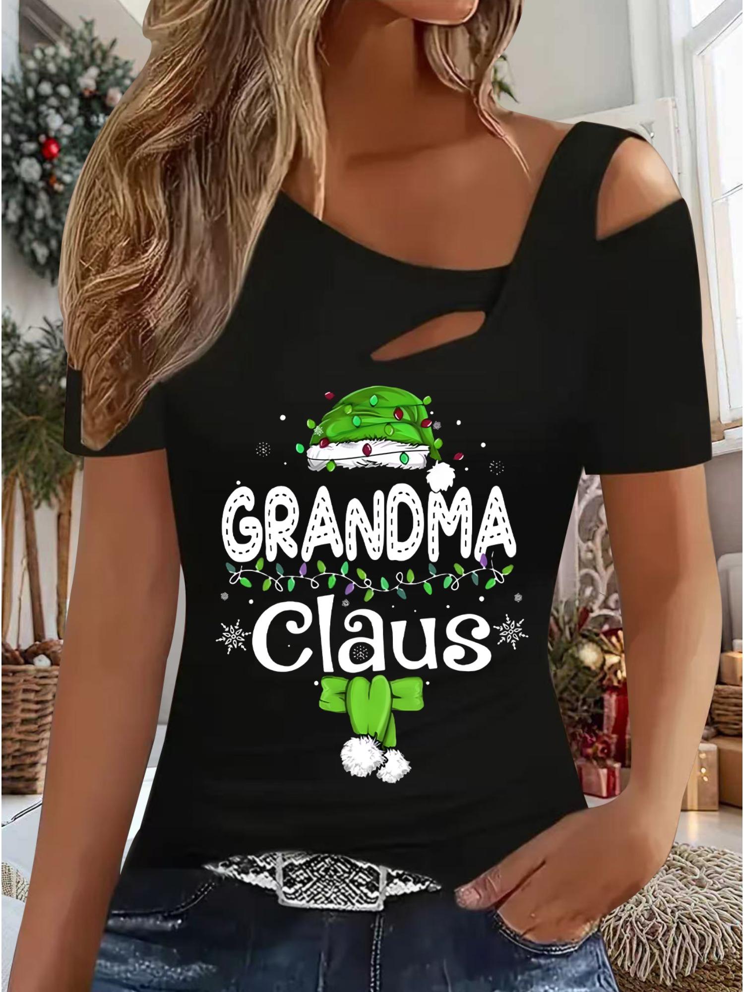 

Женский Новый Повседневный Топ Рождество Хэллоуин Рождественский Подарок Топы Рубашка Блузка XXL чёрный