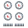 4PCS Brake Gasket Spacer Set for Electric Scooter and E Bike 6 Holes Disc Washer 25mm Suitable for 44MM Rotors Includes Screws
