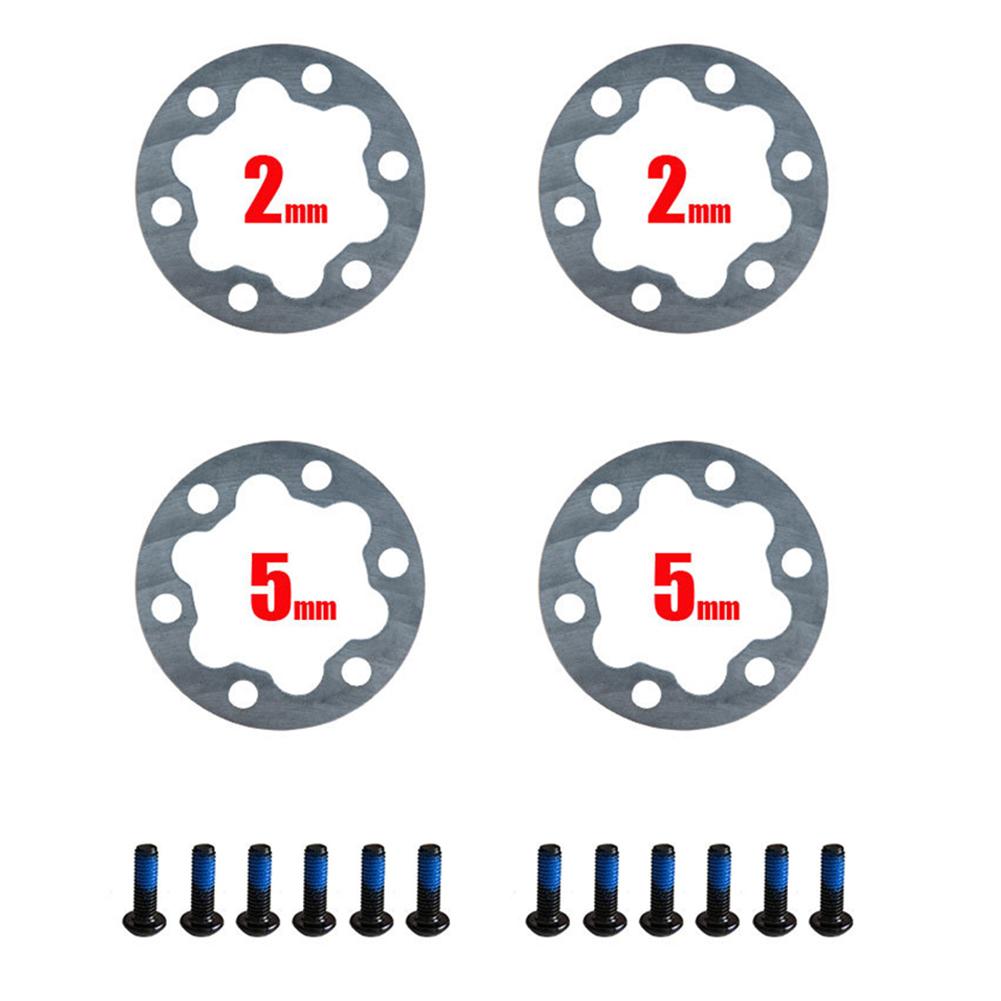 4PCS Brake Gasket Spacer Set for Electric Scooter and E Bike 6 Holes Disc Washer 25mm Suitable for 44MM Rotors Includes Screws