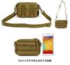 Phoenix Ikki Small Accessory Fits Belt Molle Available in 5 Camouflage Multifunctional Tactical Tool EDC Mini Crossbody Brown Bag, 5.5-inch