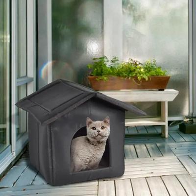 Kedi Evi Su Geçirmez Açık Hava Sıcak Tutun Evcil Hayvan Kedi Mağara Yatakları Yuva Komik Katlanabilir Ve Yıkanabilir Yavru Kedi Yavru Köpek Evcil Hayvan Malzemeleri