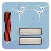 Brush Filter Kit for Roborock E20 E25 E35 S50 S60 S65 S5 S6 Maxv S501