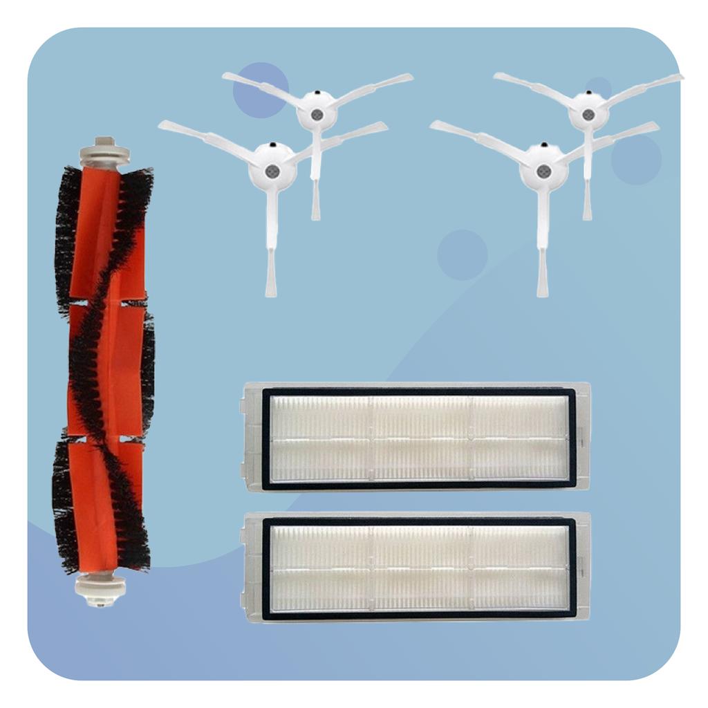 Brush Filter Kit for Roborock E20 E25 E35 S50 S60 S65 S5 S6 Maxv S501