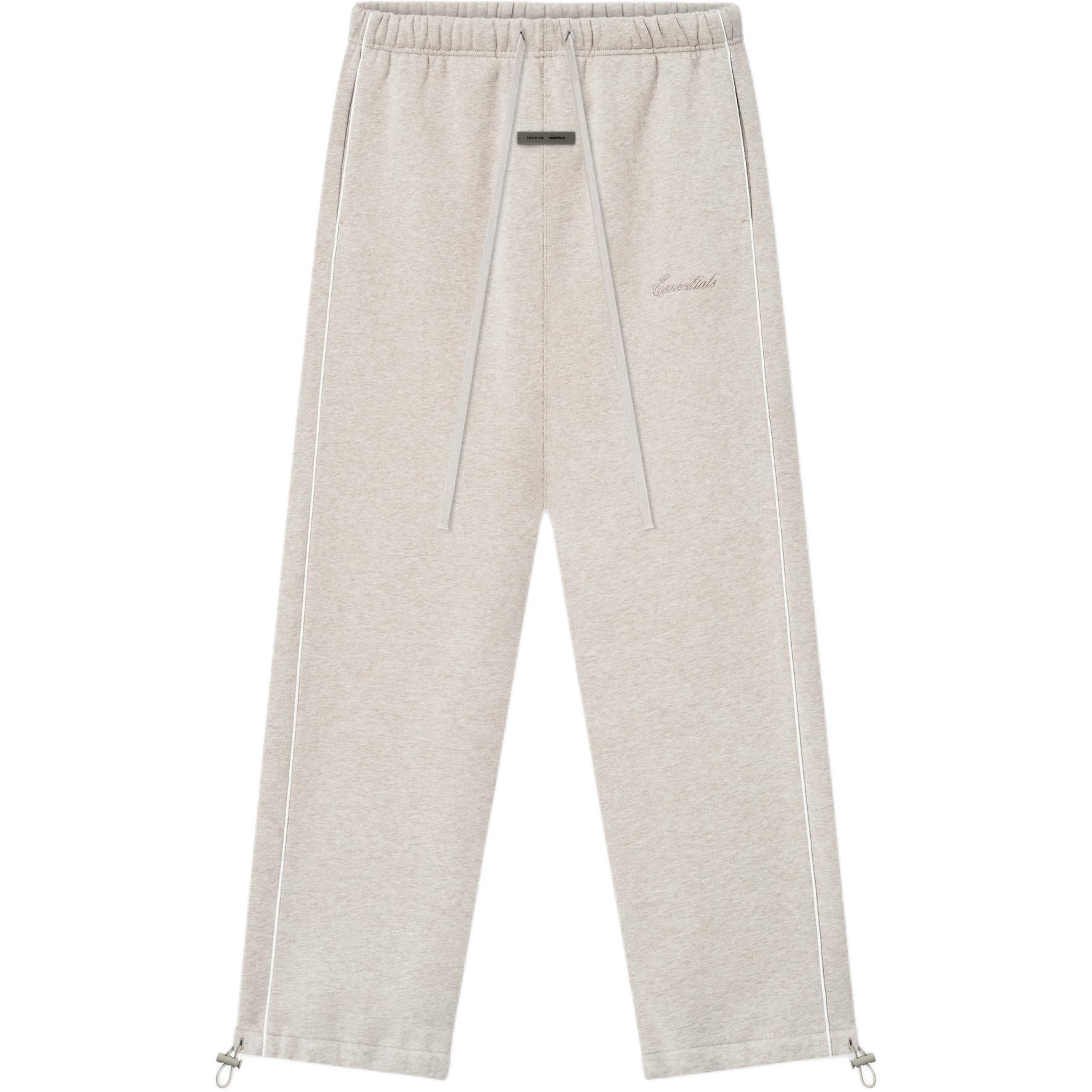 

Fear of God Essentials Свободные флисовые спортивные штаны с кантом Вересковый камень/Облачно-белый Мужские брюки Серый 130SP258062F XS