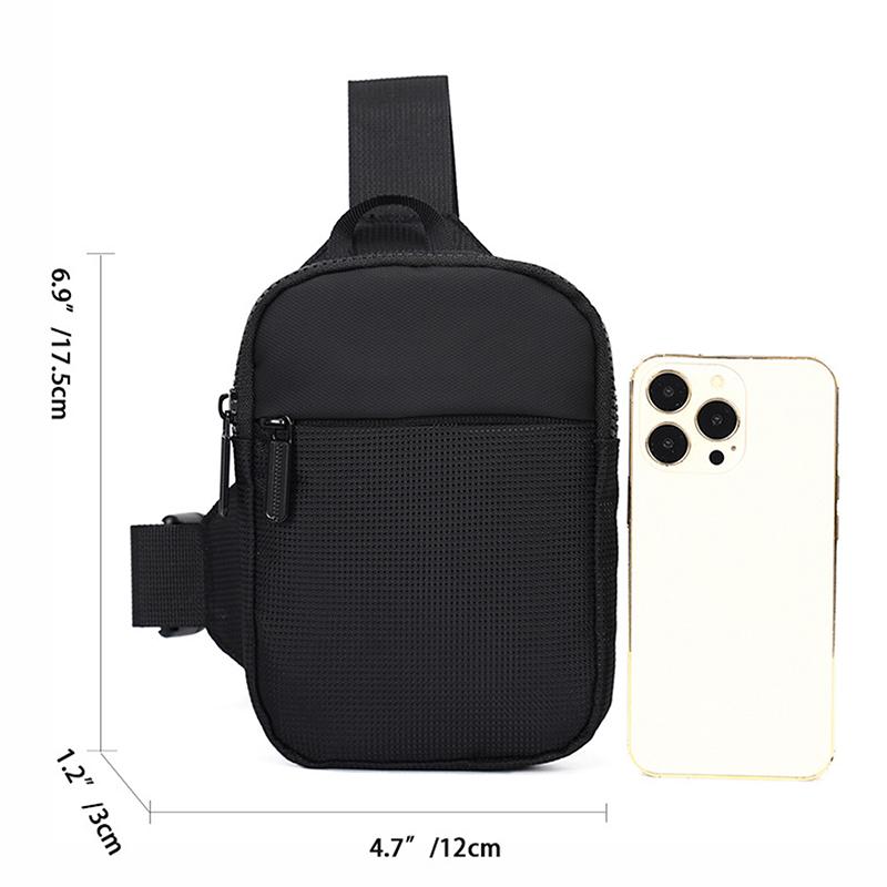 Men'S Chest Bag Fashion Small Canvas Shoulder Crossbody Bags For Man Mini Sport Cross Handbag