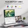 UPERFECT Delta Max 18.5-inch Dual Screen Portable Monitor, 1920*1080 IPS Screen, 100Hz Refresh Rate, 100% sRGB, Built-in Speaker, Driver Free