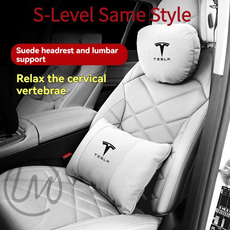 For Tesla Model 3 Model Y Model S Model X Car Headrest Neck Support Seat Soft Neck Pillow Automobile Tesla Interior Accessories
