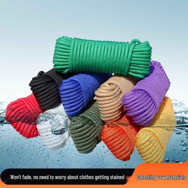 Multicolor Nylon Woven Rope for Camping, Tent Setup, and DIY Decorations