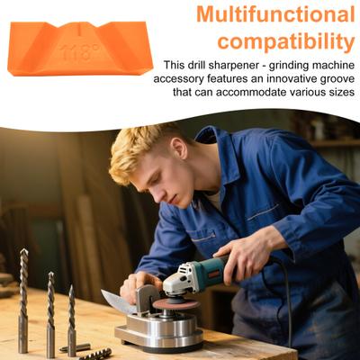 Drill Bit Sharpener Grinder Attachment Portable Jig for Angle Grinder Cutter Sharpener Multifunctional Tool for All Drill Bits
