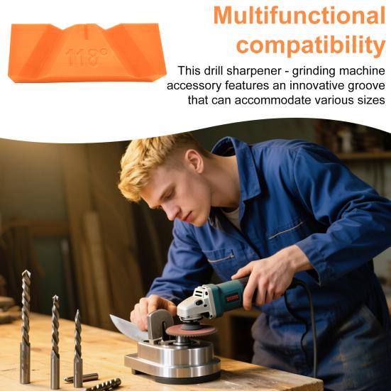 Drill Bit Sharpener Grinder Attachment Portable Cutter Sharpener Multifunctional Tool for Angle Grinder for All