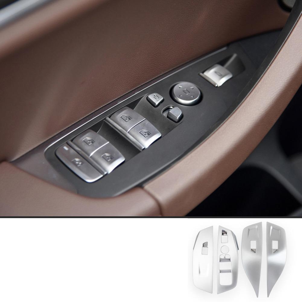 Für BMW X3X4X5 Geeignet für Fensterknopfrahmen, Auto-Hebeplattendekoration, Auto-Innenmittelsteuerung, Schalttafelaufkleber