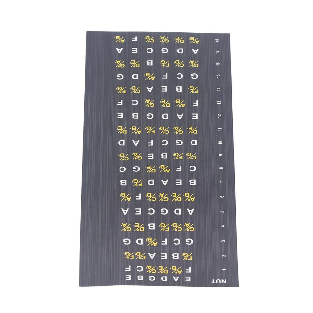 Guitar Fretboard Note Map Decals Stickers Acoustic Electric Guitar Chords Scales
