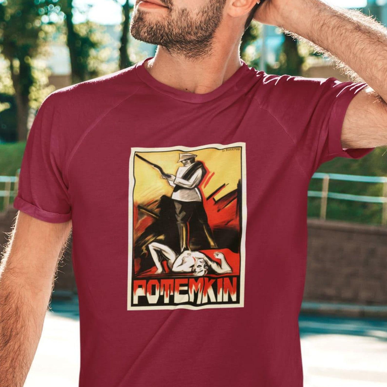 Battleship Potemkin T-Shirt - Eisenstein Film - Classic Soviet Cinema Gift - Vintage Movie Shirt L