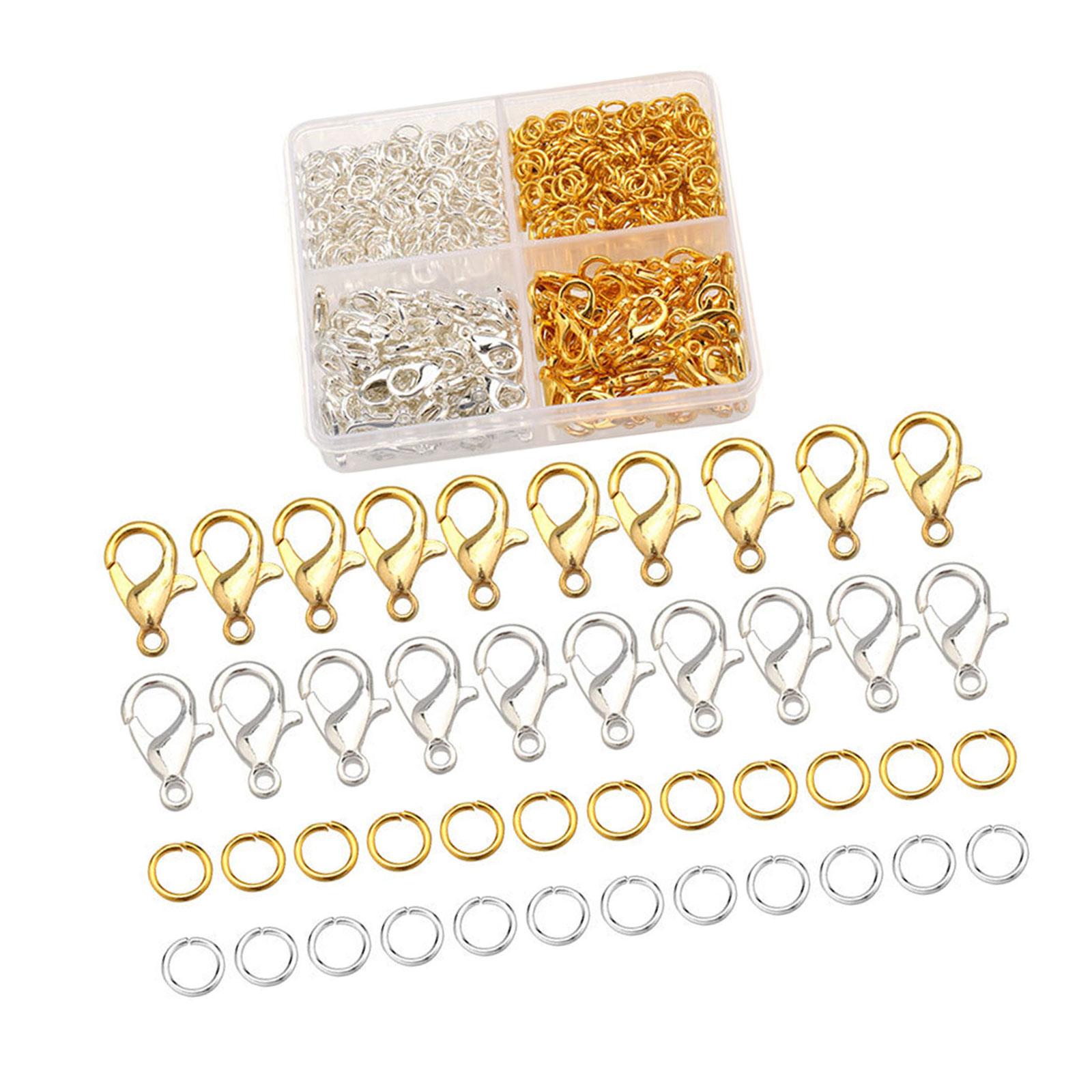 

Lobster Clasp Long Alligator Clip And Jump Rings Set Jewelry Making Supply For Handmade Bracelets Necklace Keychains D