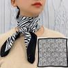 Polka Dot Silk Scarf: Versatile Spring/Autumn Accessory & Hairband for Women