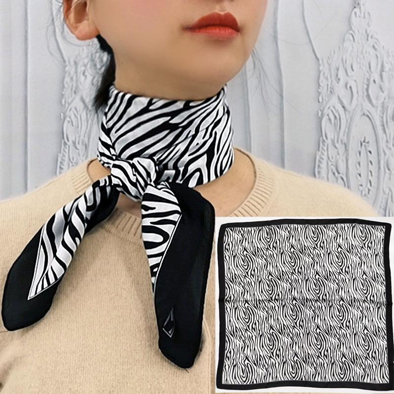 Polka Dot Silk Scarf: Versatile Spring/Autumn Accessory & Hairband for Women