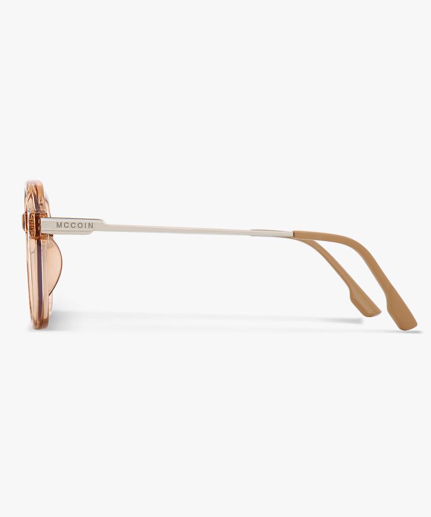 Maegkoin Jeje 03 Beige Blue Light Blocking Glasses (Beige)