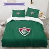 Fluminense FC Pattern Bedding Quilt Set  Home Decoration  Gift (1 * duvet cover + 2 * pillowcase  without core)