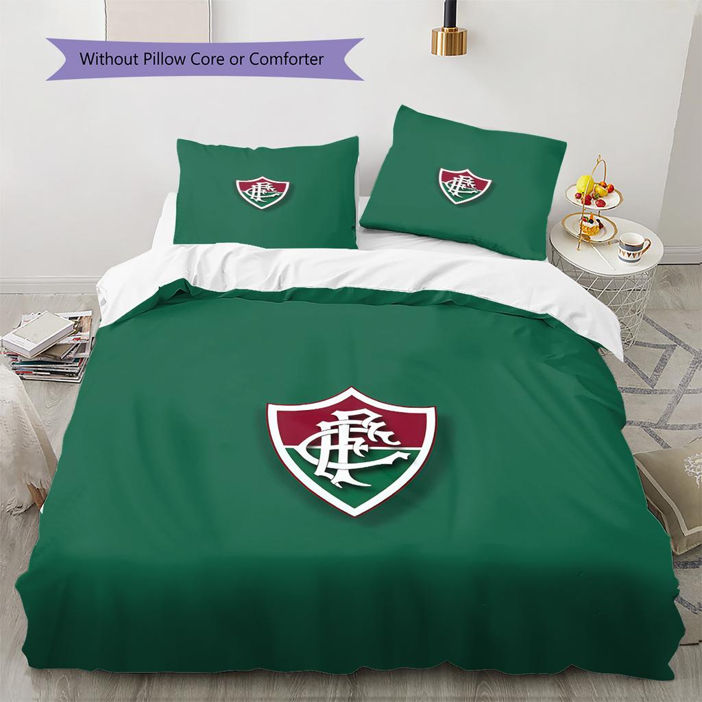 Fluminense FC Pattern Bedding Quilt Set Home Decoration Gift (1 * duvet cover + 2 * pillowcase without core)