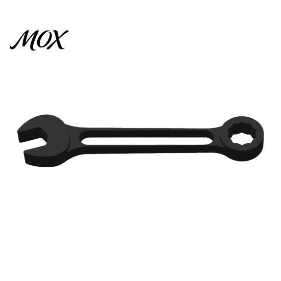 Creative Industrial Tool Decor 3D Printed Wrench Shape Business Card Holder, Style Desk Modern Office Organization Organizer, Aesthetic Stand чёрный