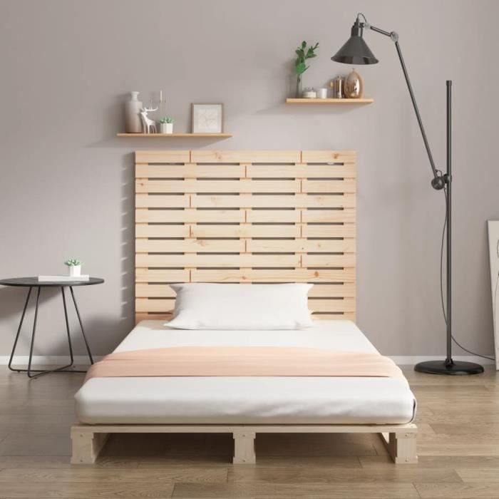 VidaXL Wall-mounted Headboard 146x3x91.5 Cm Solid Pine Wood 824683