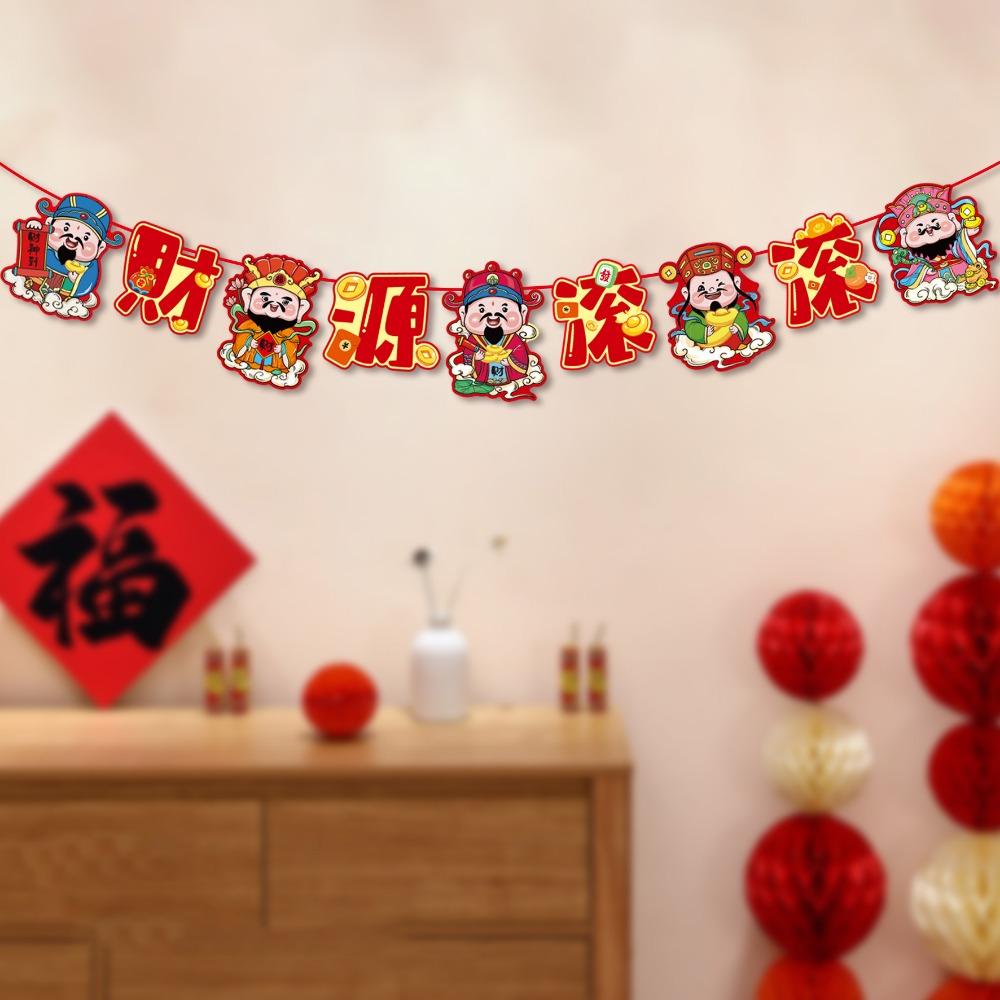 Paper Pull Flag Ornament Cartoon Snake Year Banner Hanging Snake Pendant  Spring Festival