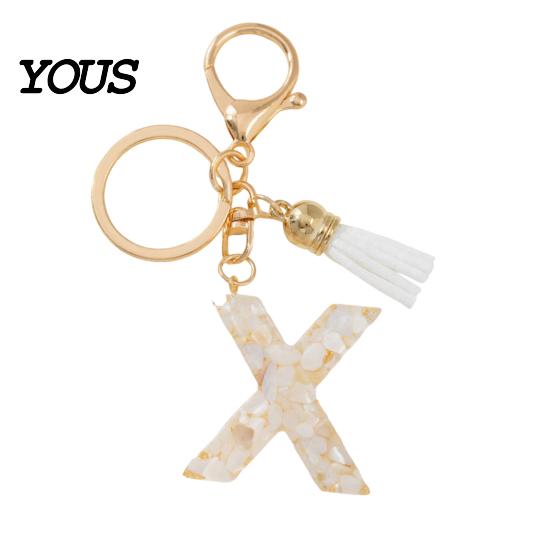 Key Holder For Backpack Keychain Pendant, Letter A-Z Charm with Tassel, Alphabet Initial Metal Keyring for Handbag Bag Pendant