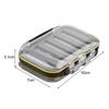 Portable Fishing Flies Gadget Holder Double-sides Fishing Lure Organizer Plastic Lightweight Practical for Saltwater Pesca Tool