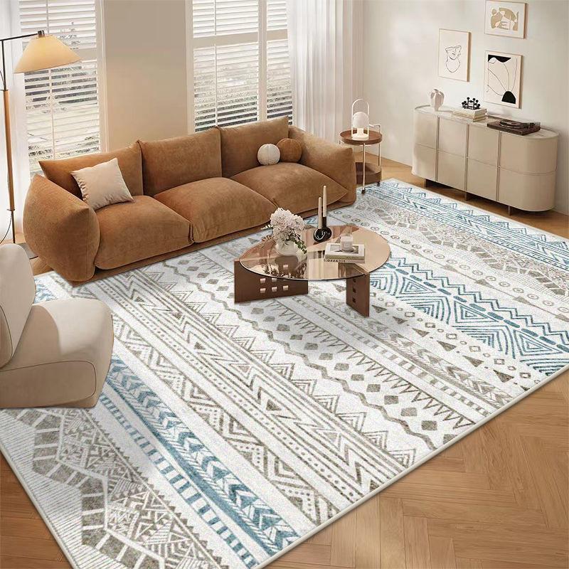 Nordic Simple Style Geometric Decor Home Carpet Living Room Antiskid Leisure Area Big Size Tatami Mat Soft Washable Room Rug