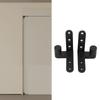 2pcs 270 Degree Rotation Rotating Pivot Hinge Black Left Right Door Hinge Door Hinge Kit  Home