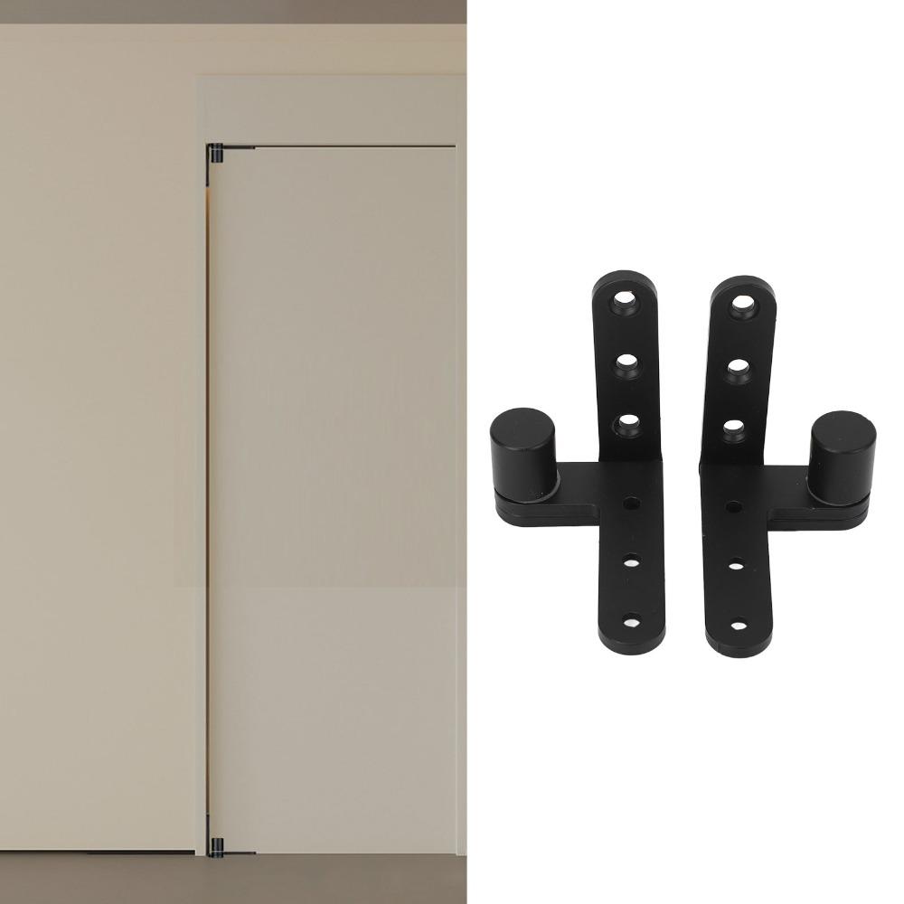 2pcs 270 Degree Rotation Rotating Pivot Hinge Black Left Right Door Hinge Door Hinge Kit  Home