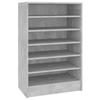 VidaXL Armoire à chaussures Gris béton 60x35x92 cm Aggloméré 808949