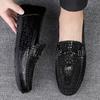 Fashion Men Genuine Leather Shoes High Quality Driving Footwear Casual Flats for Party Wedding Moccasins Leisure Walk Man Business Shoes