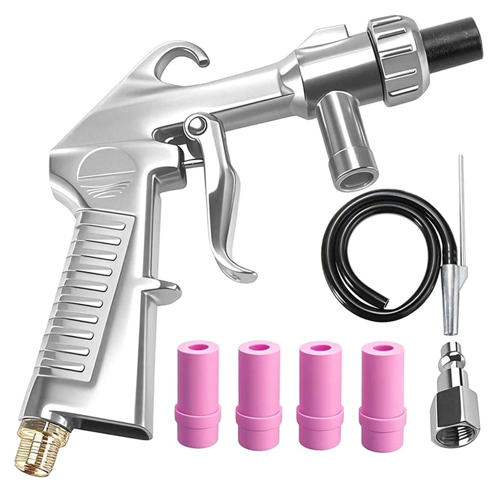 2025+ Siphon Type Sandblaster Kit Abrasive Sand Blasting Rust Remove with Air Quick Adapter for Sandblast Cabinets
