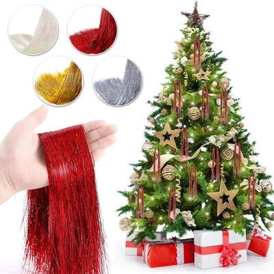 Christmas Tree Metal Wire Tinsel Icicle Decor Christmas Supplies New Xmas Holiday Graduation Party Accessories Decor Tree N5C0