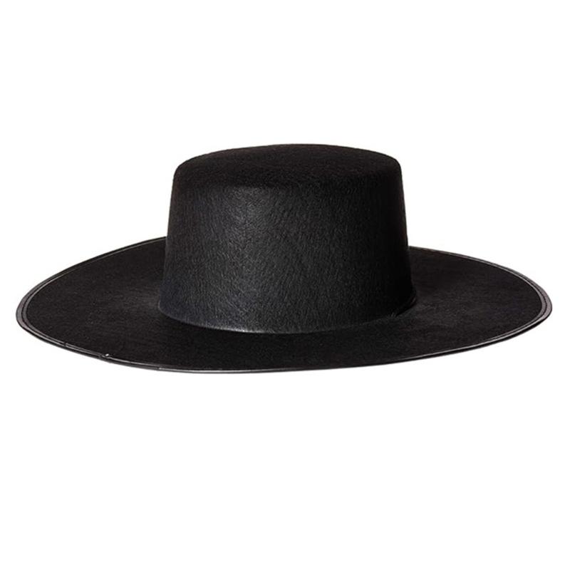 Взрослая Косплейная Шляпа из Фильма Хэллоуин Карнавалы Фото Декор Шляпа с Широкими Полями Взрослая Карнавальная Шляпа Праздничная Шляпа 1 чёрный